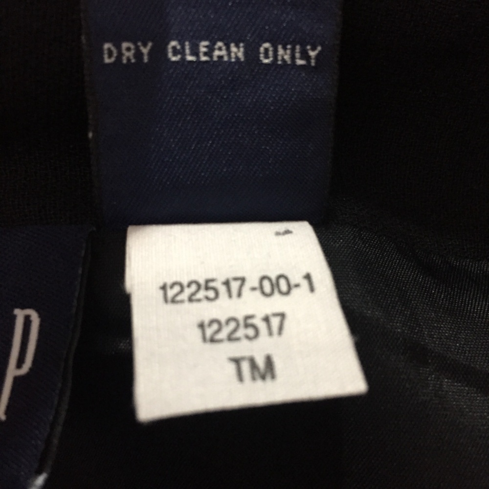 Black GAP size 10 skirt with front slit Career - Picture 5 of 6